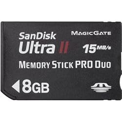 SanDisk UltraII メモリースティックPRO Duo 8GB 転送速度15MB/Sec SDMSPDH-008G-J61