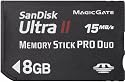 SanDisk UltraII メモリースティックPRO Duo 8GB 転送速度15MB/Sec SDMSPDH-008G-J61