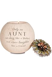 Pavilion Gift Company 19005 Light Your Way Terra Cotta Candle Holder, Aunt, 4-Inch