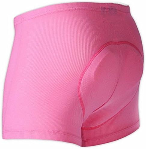 R-DO Women's pure color 3D Coolmax Bike Cycling Padded Underwear Summer Shorts DWF91 Pink M