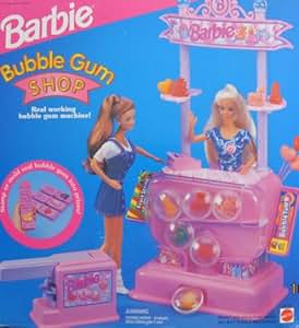Amazon.com: Barbie BUBBLE GUM SHOP Playset w Working BUBBLE GUM MACHINE