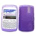 RIM Blackberry Curve 8300 8310 8320 8330 Crystal Skin Case Silicone Cover Transparent Purple Diamonds