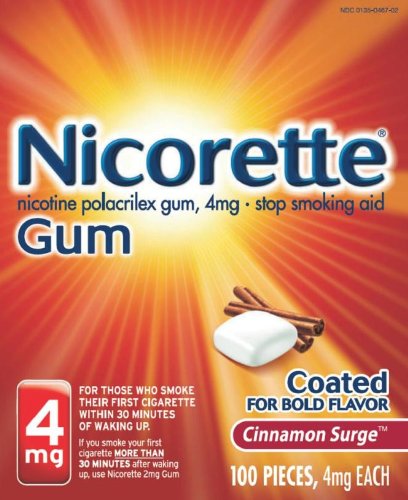 Nicorette Cinnamon Surge 100ct 4mg, 0.46 Packages