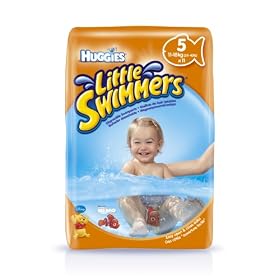 Huggies Little Swimmers Size 5 Disposable Swim Nappies - 2 x Packs of 11 (22 Nappies)