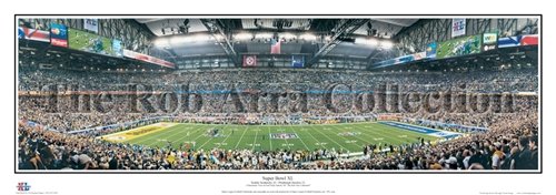 Pittsburgh Steelers - Super Bowl XL - 2006 vs. Seattle Seahawks 13.5 x 39 inch Panoramic Print