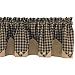 Park Designs Sturbridge Point Valance, 72 x 15, Black