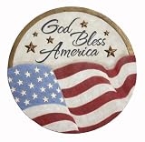 Russ Berrie SG-1687 God Bless America Patriotic Stepping Stone