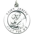Sterling Silver Saint Joseph Medal