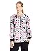 Cherokee Women's Tooniforms-Disney Zip Front Knit Panel Warm-up Jacket