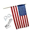 US Banner Flag Kit w US Made USA Flag and 5ft Hardwood Pole