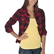 Juniors' Mossimo Supply Co. Boyfriend Flannel Top - Red/Black Buffalo Check