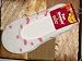2 Pr. Fun Dreams Socks Size 9-11 One White Pr, One White W/pink Flowers Pr