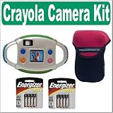  : Crayola VGA Camera With 1.3 Inch Preview Screen +PLUS+ United Colors of Benneton Protective Neoprene Case and 2 4-Pack Energizer AAA Batteries