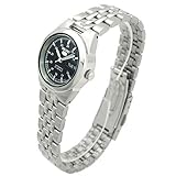 日本逆輸入 海外モデル SEIKO セイコー SEIKO 5 セイコー5 デイデイトカレンダー搭載 自動巻 手巻 腕時計 レディースウォッチ ブラック文字盤 SYMG67J1
