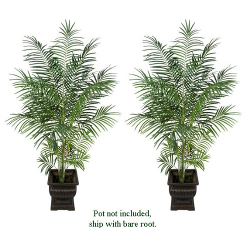 TWO 8' Artificial Tropical Areca Palm Trees