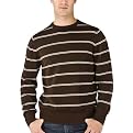 Merona&reg; Crewneck Sweater - Brown/White Stripe