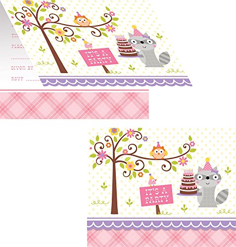 Happi Woodland Girl Invitations (8)