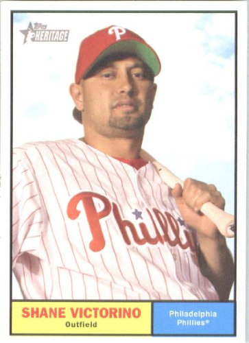 2010 Topps Heritage #154 Shane Victorino - Philadelphia Phillies (Baseball Cards)