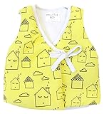 (ラボーグ)La Vogue ベビー服 キッズ 中綿 ベスト トップス 可愛い コート チョッキ アウター 秋冬 子供服 女の子 男の子 厚手 防寒 綿服 イエロー 110cm