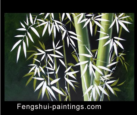 Modern Paintings Original Paintings on Canvas Bamboo Painting 0057