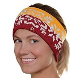NFL Reebok Washington Redskins Ladies Gold-Burgundy Two-Tone Snowflake Headband