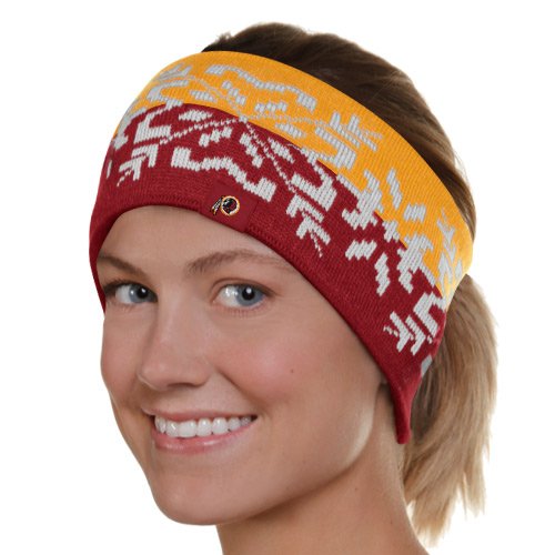 Reebok Washington Redskins Ladies Gold-Burgundy Two-Tone Snowflake Headband