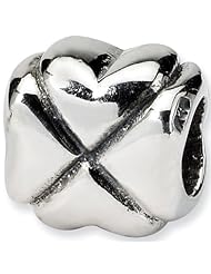Reflection Beads Silver Four Leaf Clover Celtic Bead