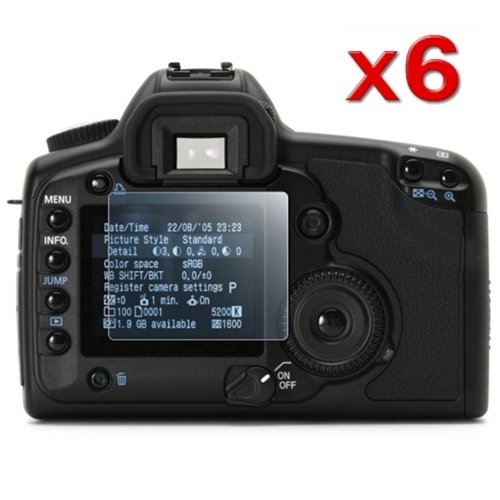 6-Pack Screen Lcd Guard Protector For Canon Mark Ii Eos 5D
