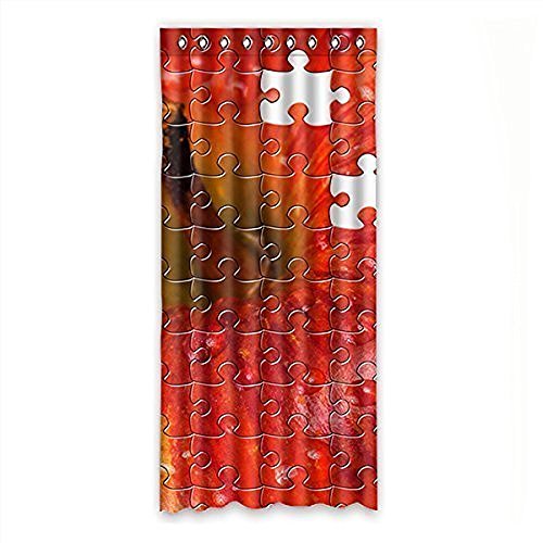 Some Done Custom Autism Awarens Puzzle Piec Fabric Room window Curtains one piece 52"W x 84"L