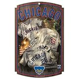 Caseys Distributing 3208570771 Chicago Cubs Wood Sign with Throwback Jersey