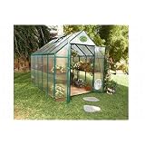 EasyGrow EG45608-EASYGROW Greenhouse with full Shelving System 8x8 Double Doors by EasyGrow