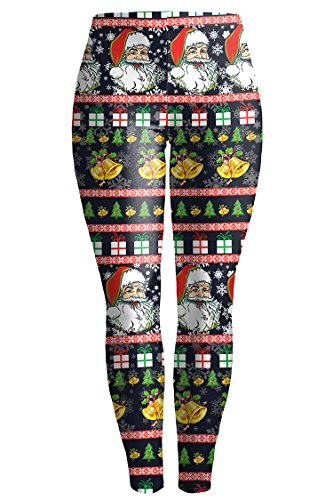 LOV ANNY Women's Digital Print Christmas Costume Stretchy Leggings Tights