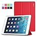 Poetic iPad Air Case Slimline Series - Lightweight Ultra-slim PU Leather Slim-Fit Trifold Cover Stand Folio Case for Apple iPad Air 1st Gen (5th Generation iPad) Red