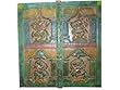 Carved Panel 4 Different Dancing Ganesha India 36x36