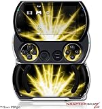 PSPgo Skin and Screen Protector Kit - Lightning Yellow fits Sony PSP go
