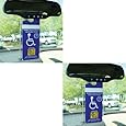 Handicap Permit Placard Protective Holder Set of 2