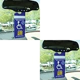 Handicap Placard Protective Plastic Holders Set/2
