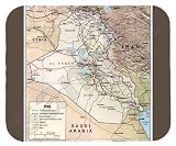 Iraq Map Mouse Pad