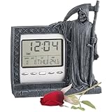 Time's Up Grim Reaper LCD Alarm Clock