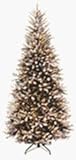 National Tree-Yantian DUF-301-75 7-1/2' Prelit Dunhill Fir Slim Tree