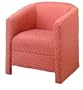 AC Furniture 9200 Reception Chair: Open Front Under Border with Upholstered Back & Spring Seat