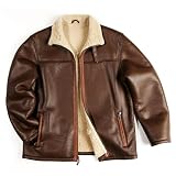 BGSD Men's Lamb Shearling Bomber Jacke by Hunting Clothing