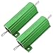 uxcell 2 x Chassis Mounted 50W 3 Ohm 5% Aluminum Case Wirewound Resistors