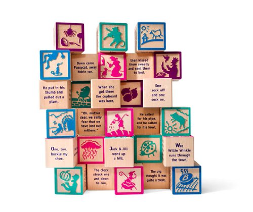 Uncle Goose Nursery Rhyme Blocks (Set of 28) by Lindenwood