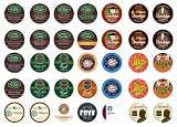 Crazy Cups Dark Roast Sampler Pack, Single-cup coffee for Keurig K-Cup Brewers, 35-Count