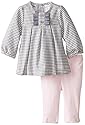 Calvin Klein Baby-Girls Newborn Gray Tunic with Pink Leggings