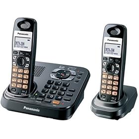 Panasonic Dect 6.0 Expandable Digital Cordless Answering System - Dual Handset System (KX-TG9342T)