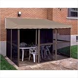 7'6" Projection x 11'4' L x 8' H Add A Room Structure Color: Sand, Roof Color: Taupe