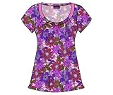 Baby Phat Garden of Eden Scoop Neck Scrub Top