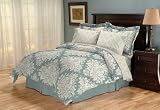 Sanders Home Collection Sonota Reversible 8-Piece Queen Bed in a Bag Bedding Set, Glacier